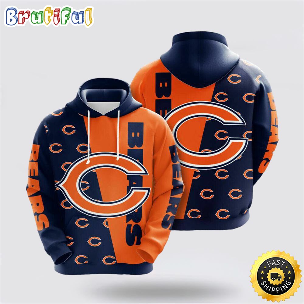 NFL Chicago Bears 3D Hoodie All Over Print Shirts Unmatched Style And Comfort