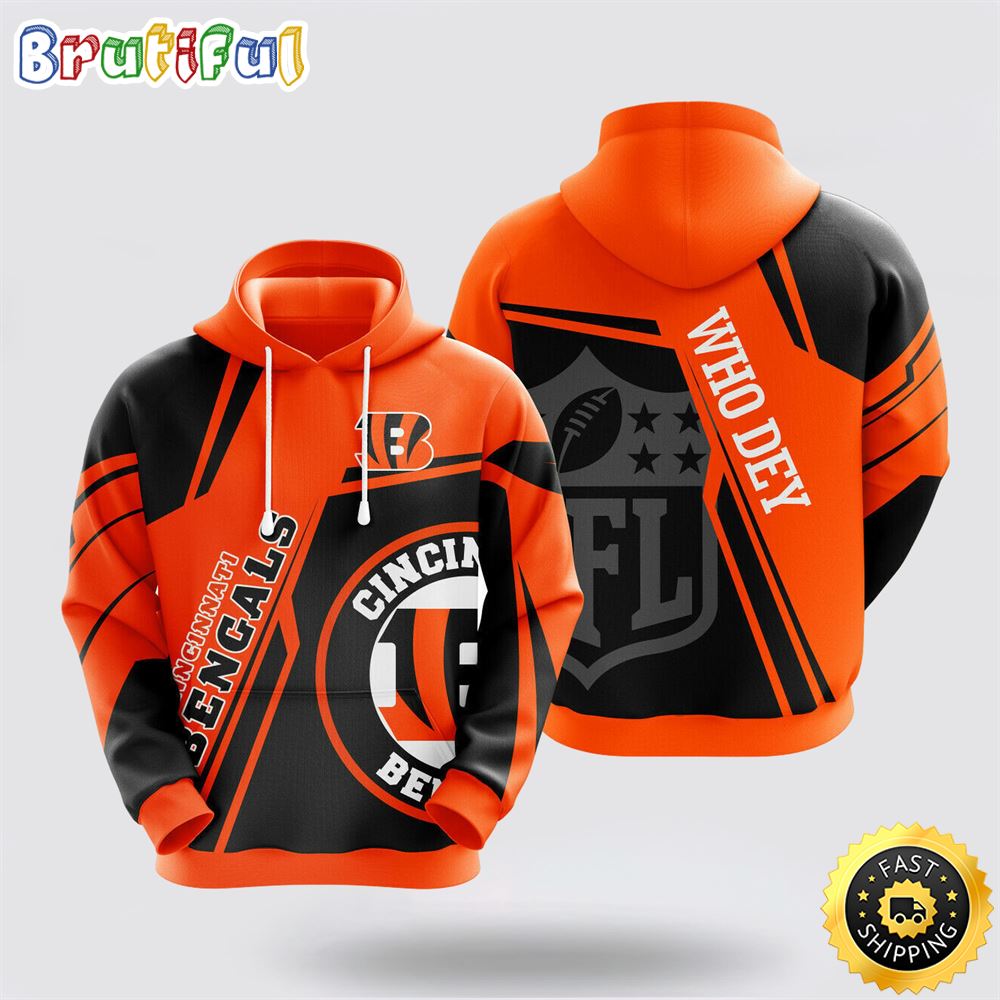 NFL Cincinnati Bengals 3D Hoodie All Over Print Shirts Stay Cozy And Stylish