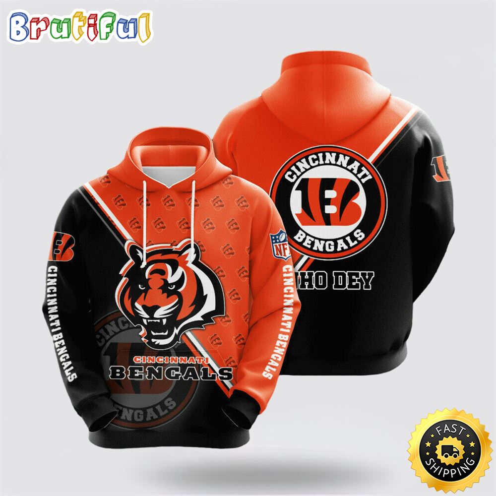 NFL Cincinnati Bengals 3D Hoodie All Over Print Shirts Unmatched Style And Comfort