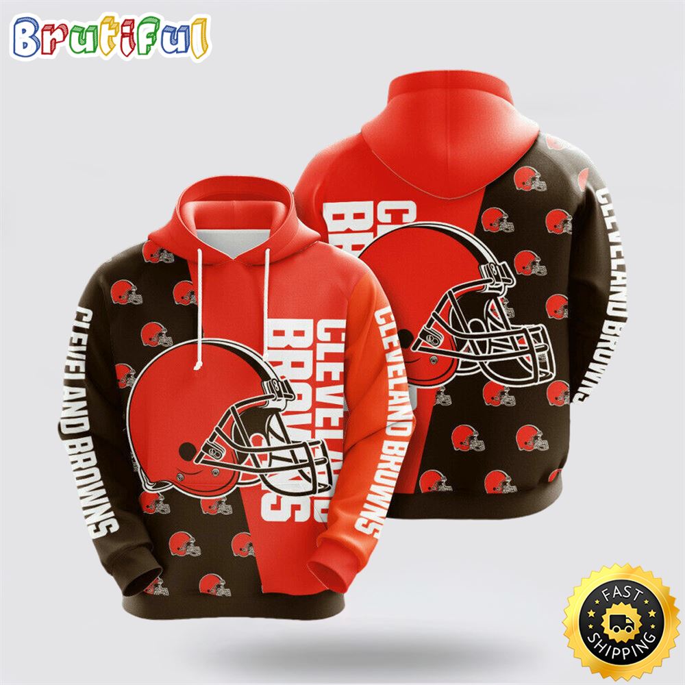 NFL Cleveland Browns 3D Hoodie All Over Print Shirts Score Big With Fashion