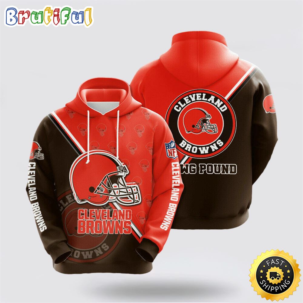 NFL Cleveland Browns 3D Hoodie All Over Print Shirts Stand Out In The Crowd