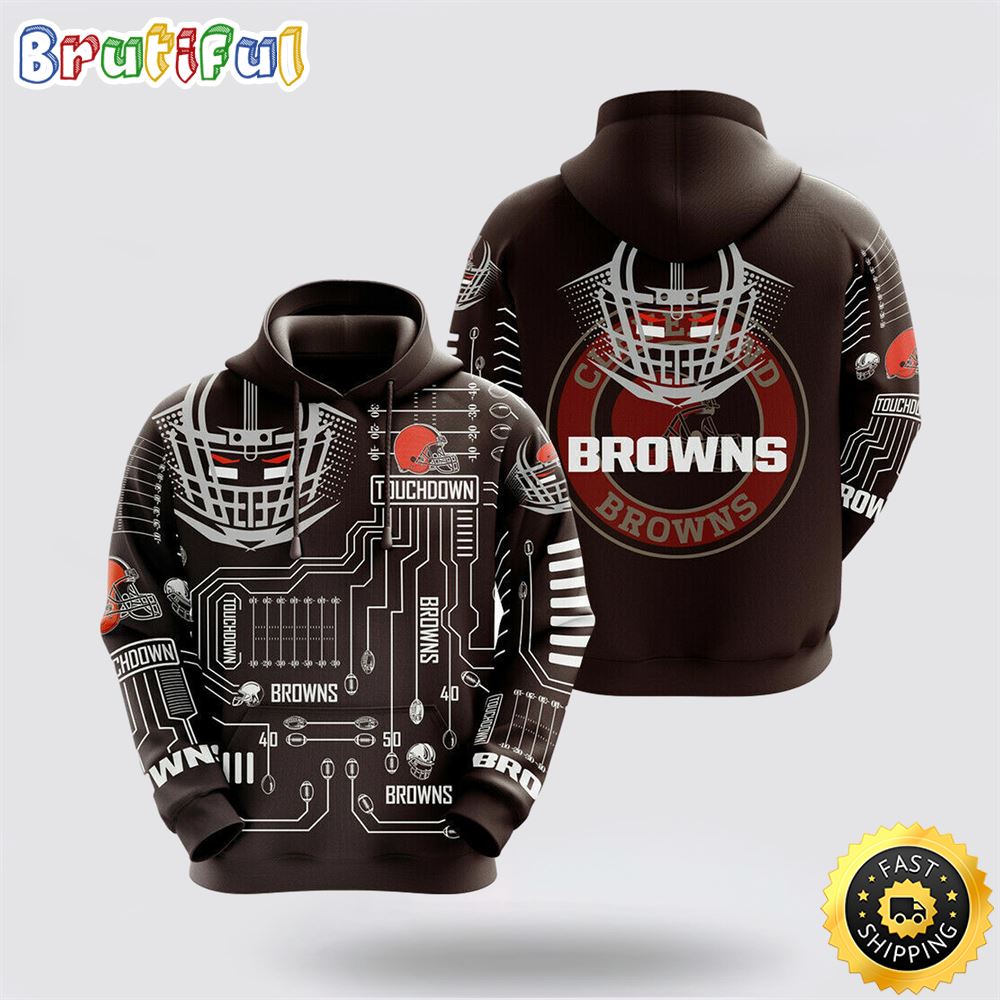 NFL Cleveland Browns 3D Hoodie All Over Print Shirts Unmatched Style And Comfort