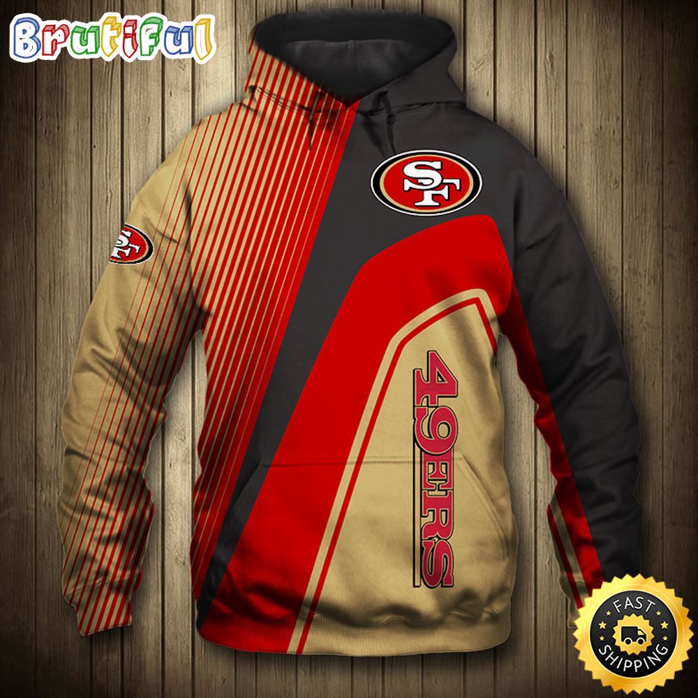 N.F.L.San Francisco 49ers Logo Pullover Hoodies 3d Shirt