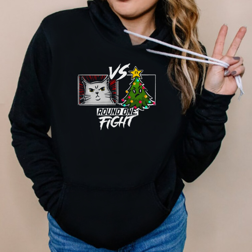 Funny Cat Christmas Tree Cat Versus Christmas Tree Gift Cat Lovers shirt 5 Hoodies