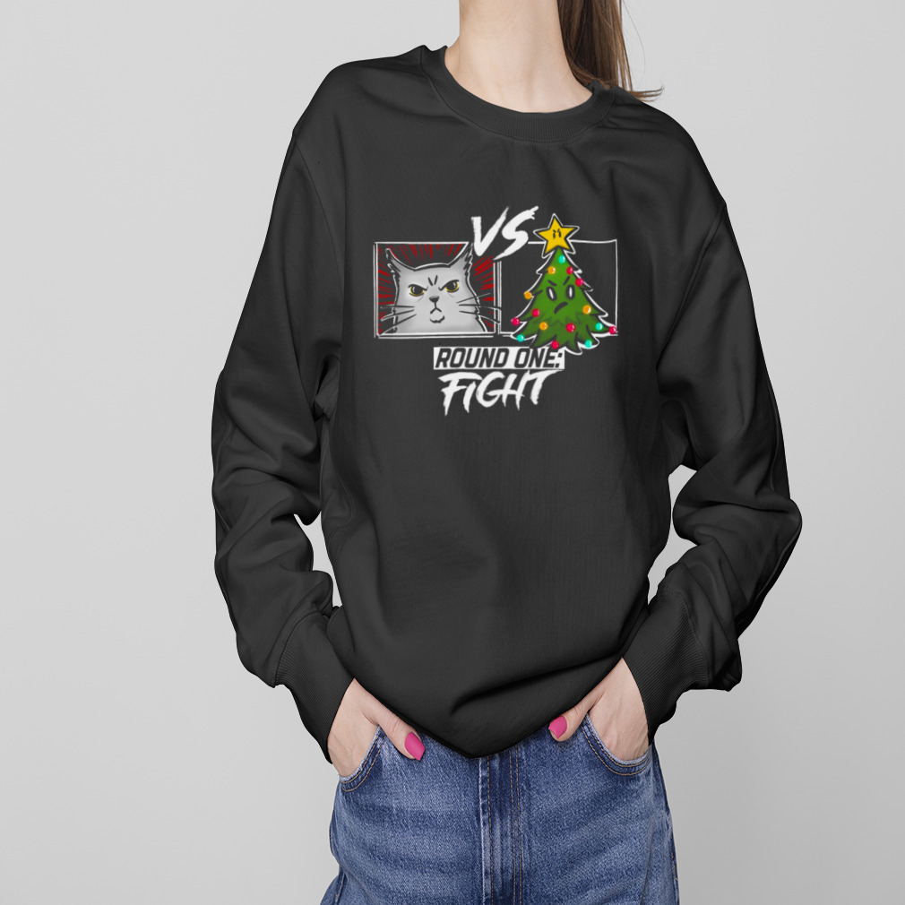 Funny Cat Christmas Tree Cat Versus Christmas Tree Gift Cat Lovers shirt 4 Sweaters