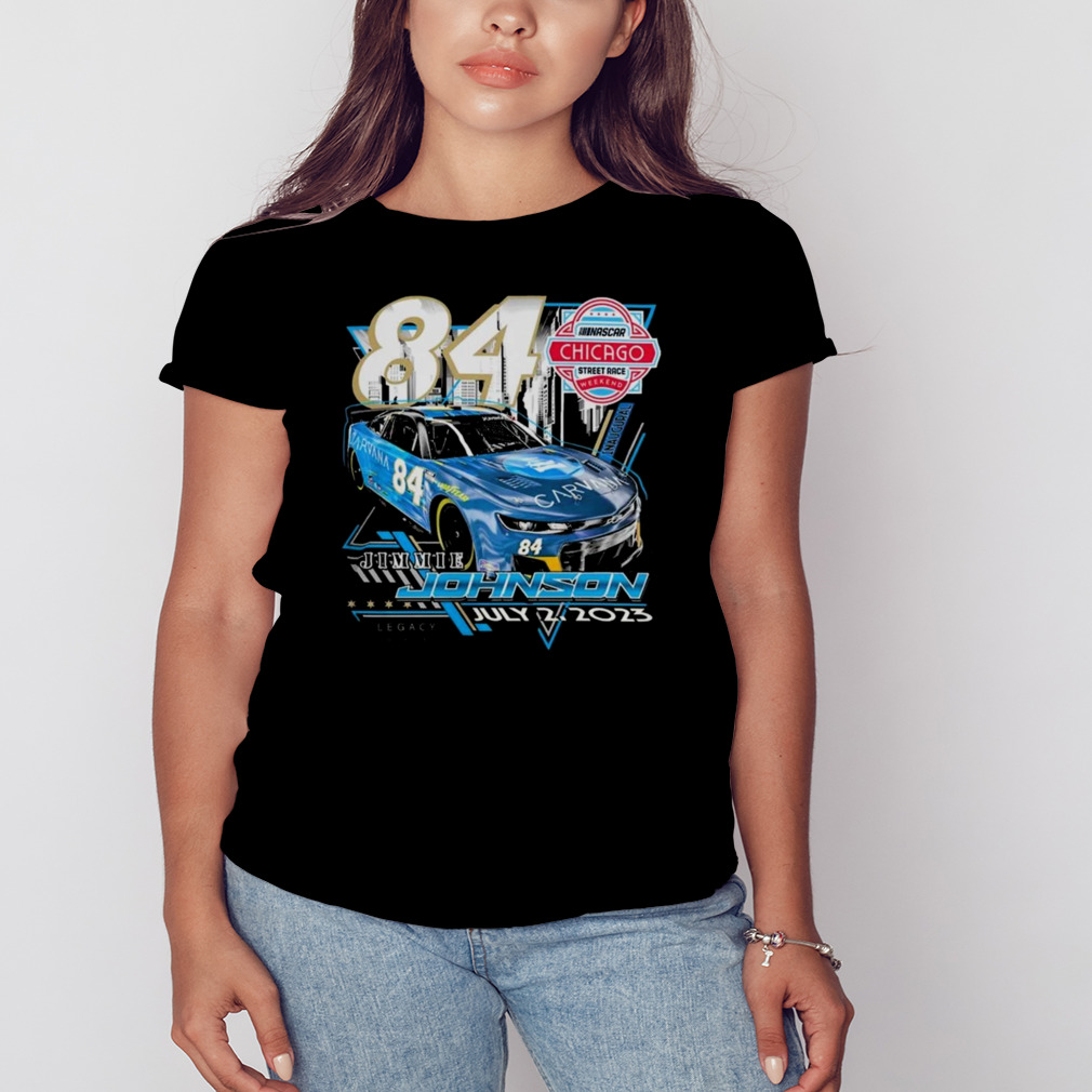 Jimmie Johnson #84 2023 Chicago Street Race Inaugural Event July 2 T Shirt 2 Women's tshirt