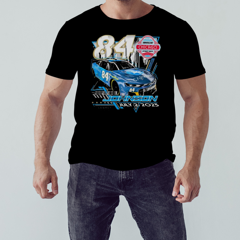 Jimmie Johnson #84 2023 Chicago Street Race Inaugural Event July 2 T Shirt 1 Unisex tshirt