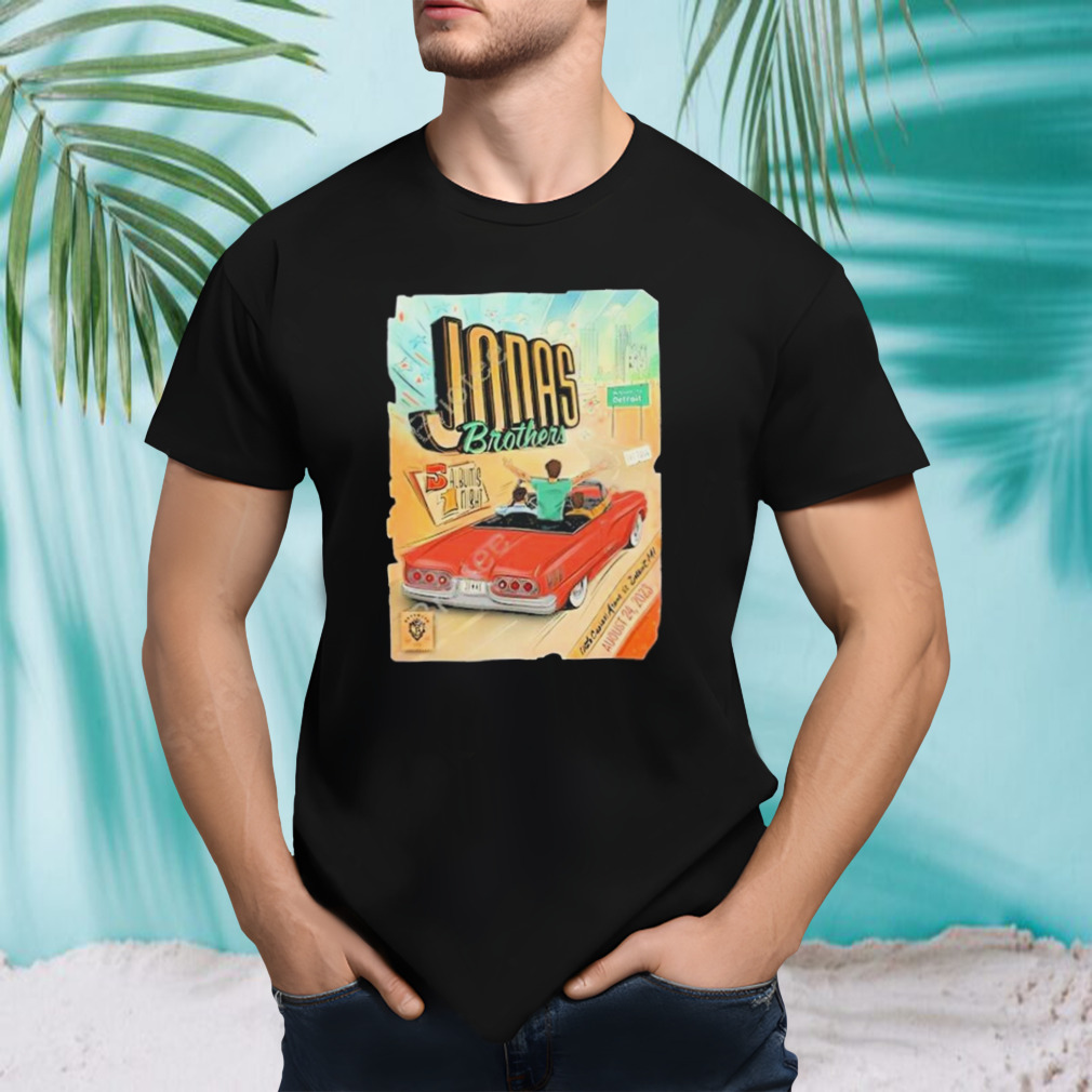 Jonas brother the tour detroit art design T-shirt