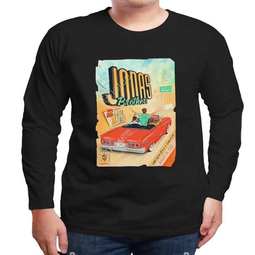 Jonas brother the tour detroit art design T-shirt 3 Longsleeve tshirt