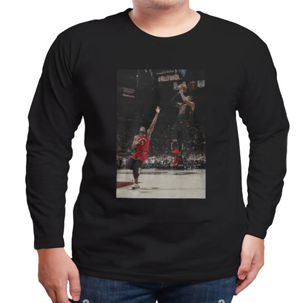 Lebron James game winner over him shirt 3 Longsleeve tshirt