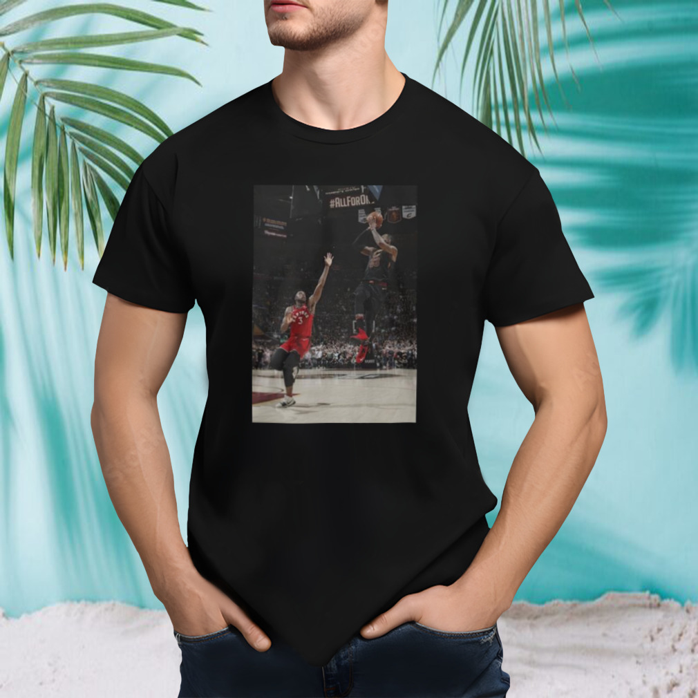 Lebron James game winner over him shirt