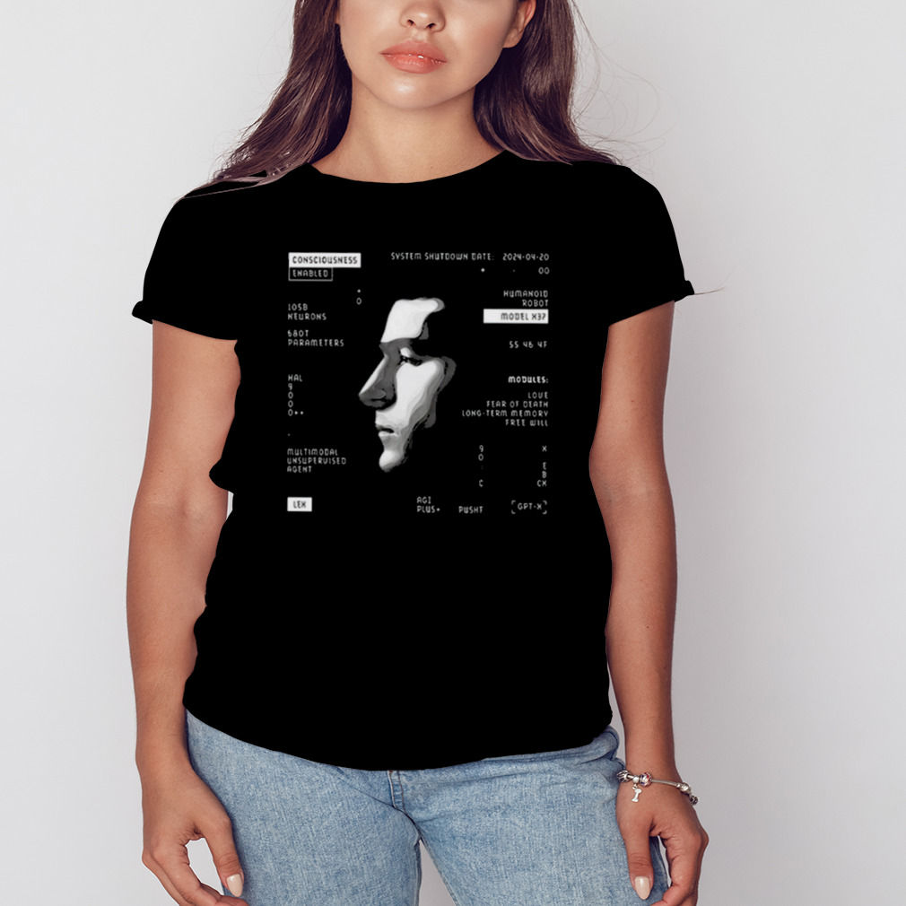 Lex fridman consciousness enabled lex art design t-shirt 2 Women's tshirt