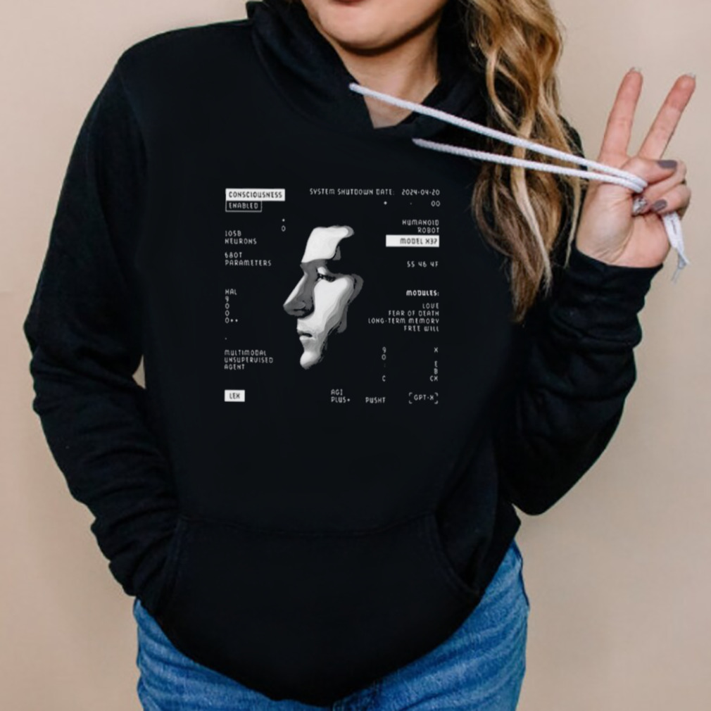Lex fridman consciousness enabled lex art design t-shirt 5 Hoodies