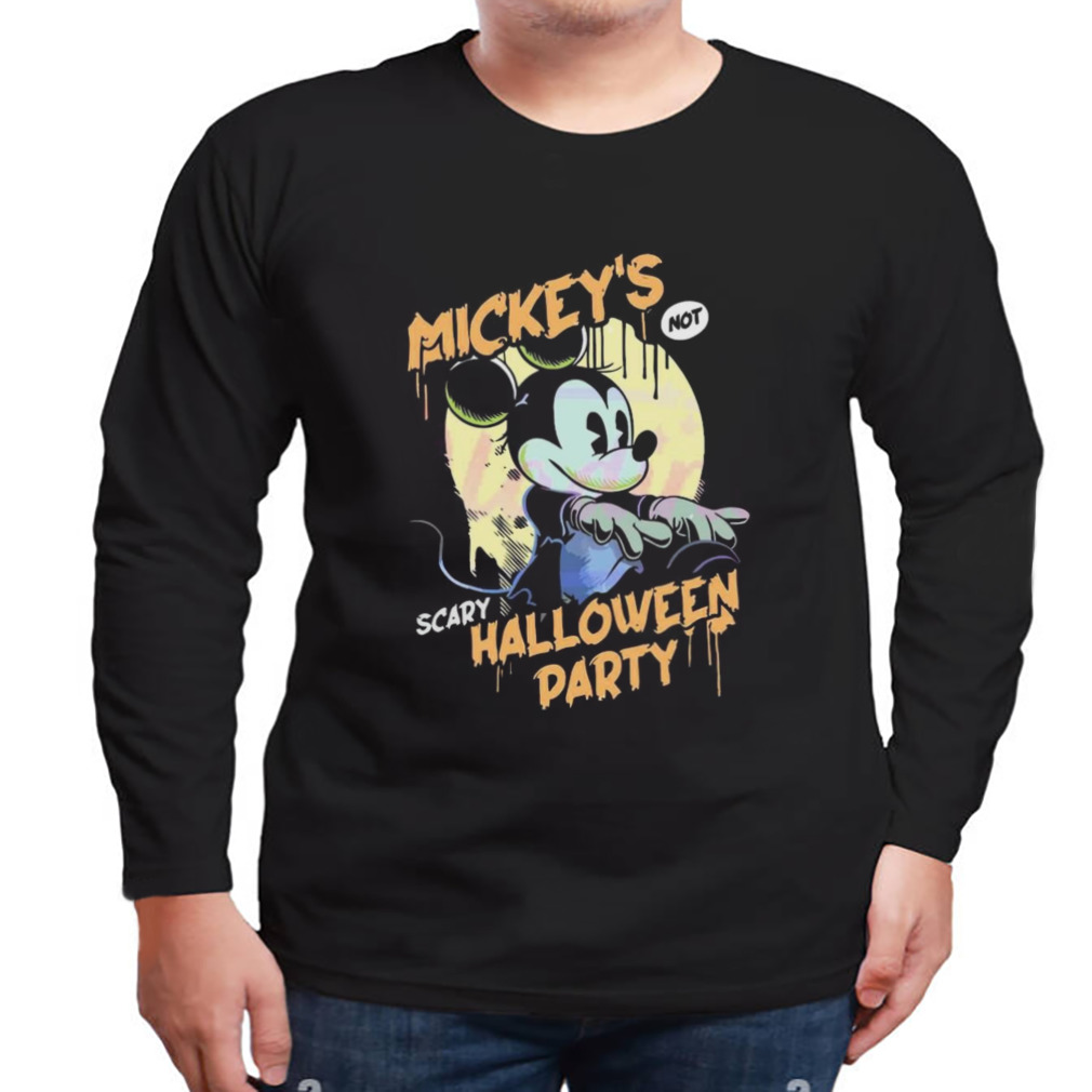 Mickey Is Not So Scary Halloween Party Shirt 3 Longsleeve tshirt