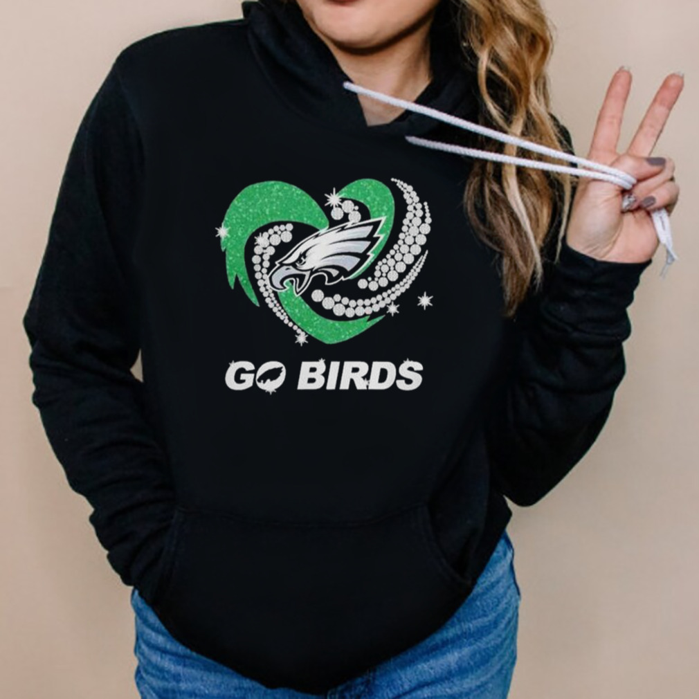 Philadelphia Eagles Go Birds Diamond Heart Shirt 5 Hoodies