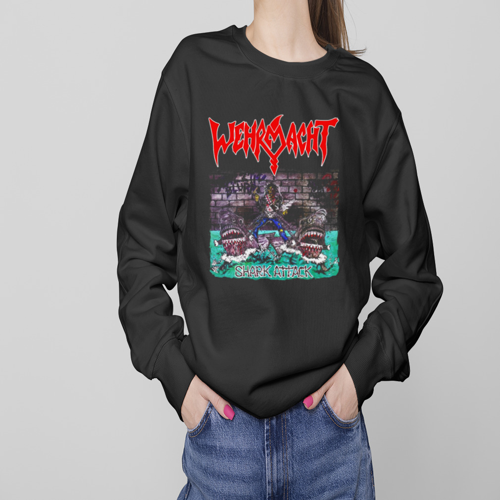 Shark Attack Wehrmacht Old School Thrash Metal shirt 4 Sweaters