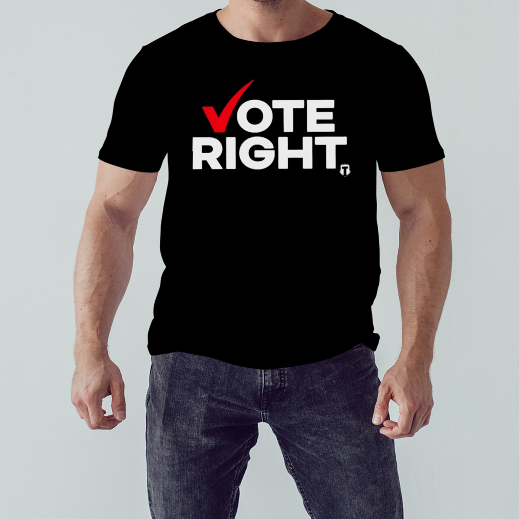 Vote right the officer tatum logo design T-shirt