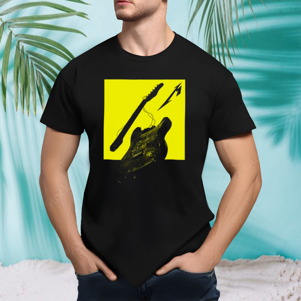 72 Seasons Burnt Guitar Metallica Merch Pop Up Store Fan Gifts T-Shirt