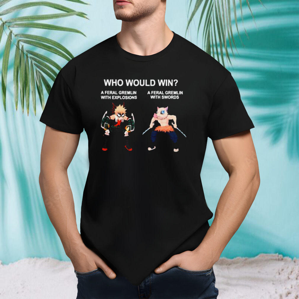 Adventure Anime Characters Who Would Win Demon Slayer shirt