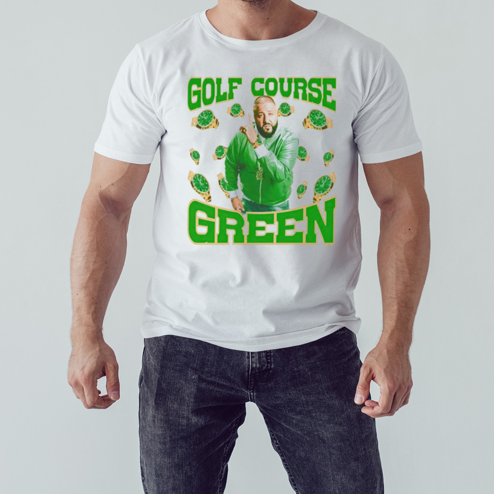 DJ Khaled golf course green shirt
