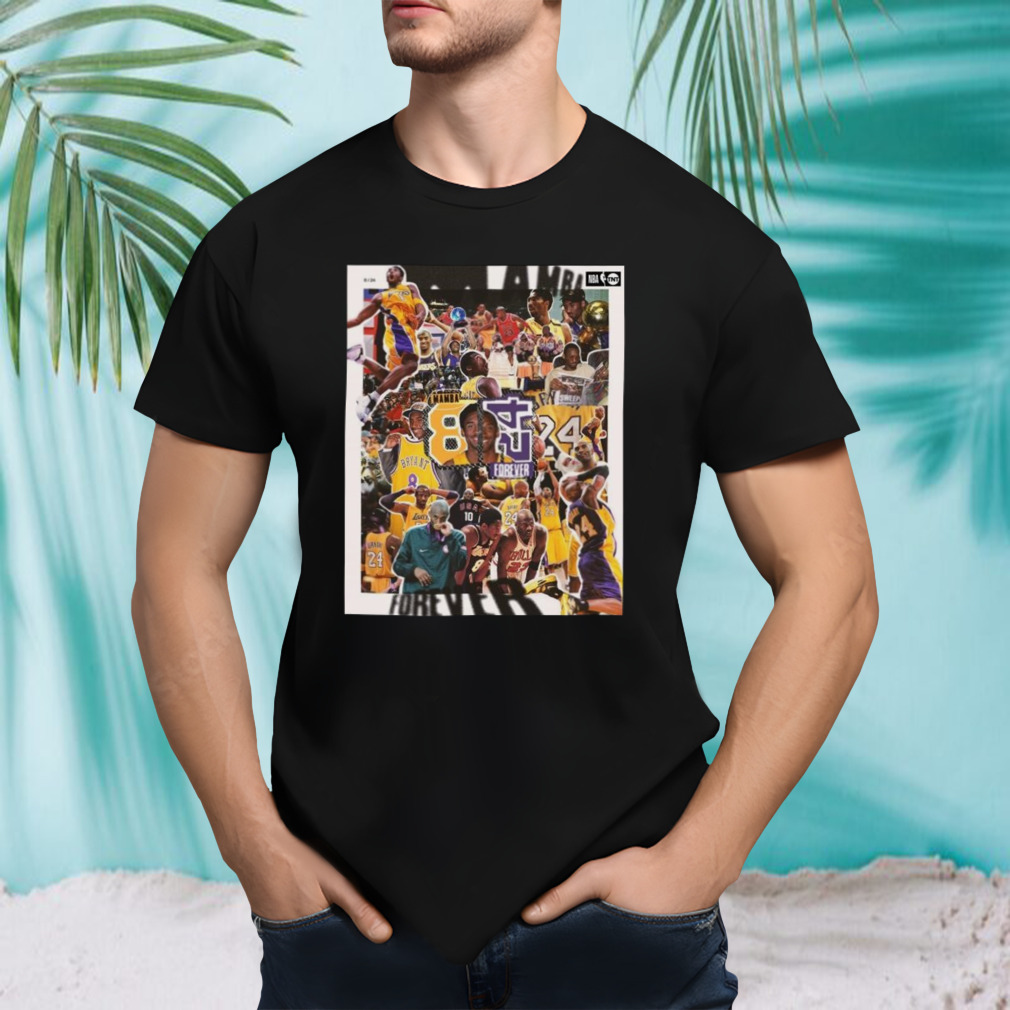 Kobe Bryant Two Legendary Numbers One legend 8.24 Forever T-Shirt