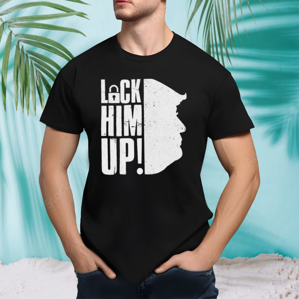 Lock Him Up Donald Trump art design T-shirt