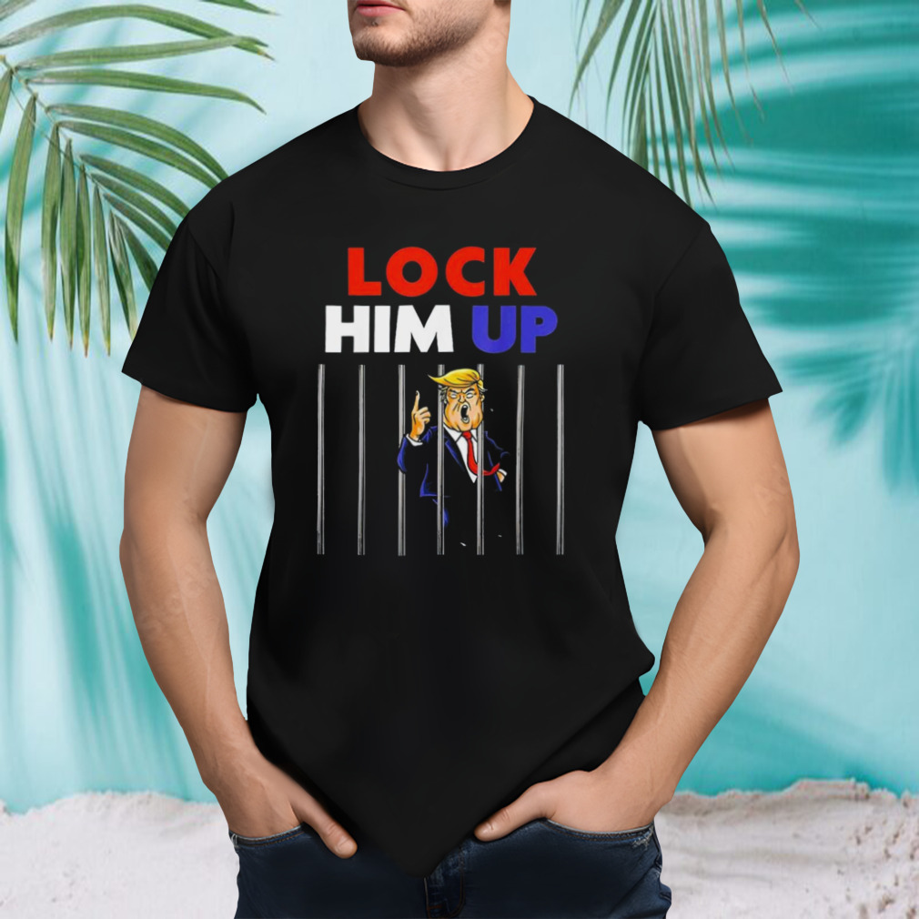 Lock him up jail Trump art design T-shirt