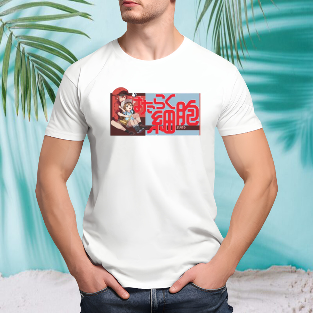 Logo Anime Cells At Work Red Blood Cell And Platelet shirt