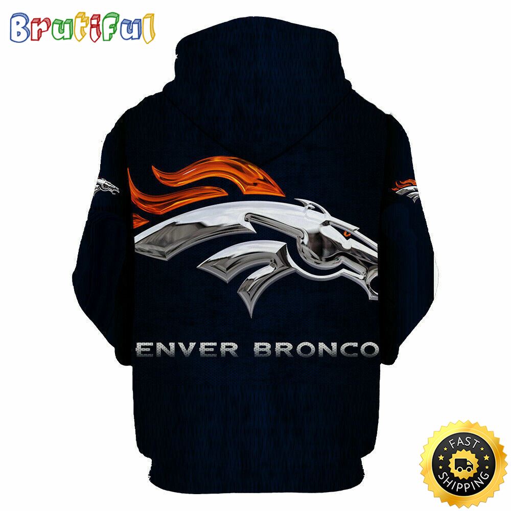 NFL Denver Broncos 3D Hoodie All Over Print Shirts All Over Print Shirts Stay Cozy And Stylish