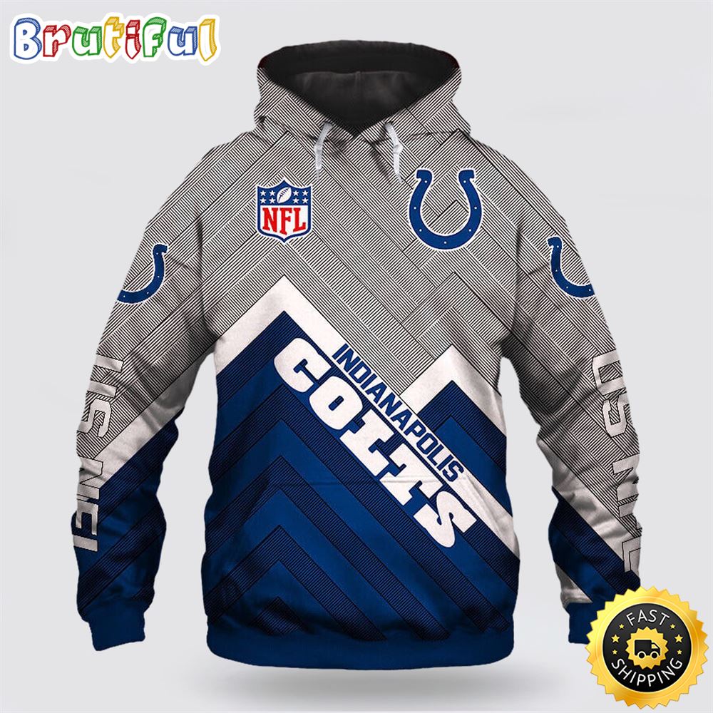 NFL Indianapolis Colts 3D Hoodie All Over Print Shirts Elevate Your Game Day Look