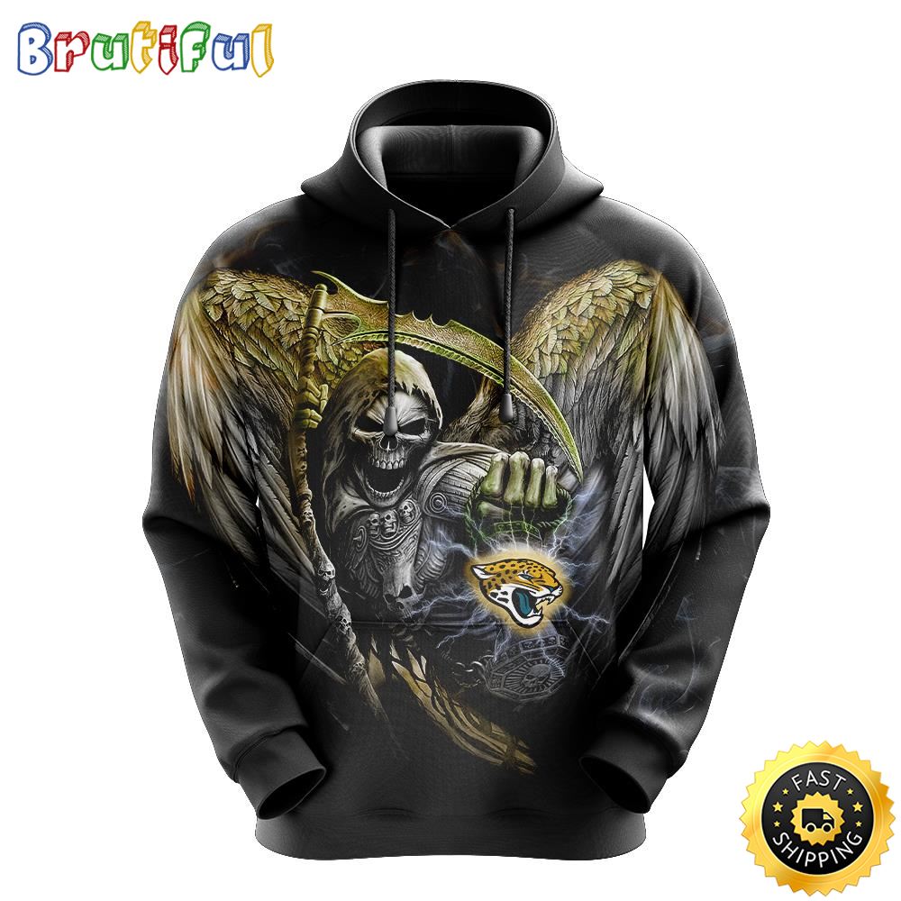 NFL Jacksonville Jaguars 3D Hoodie All Over Print Skull Embrace Team Pride