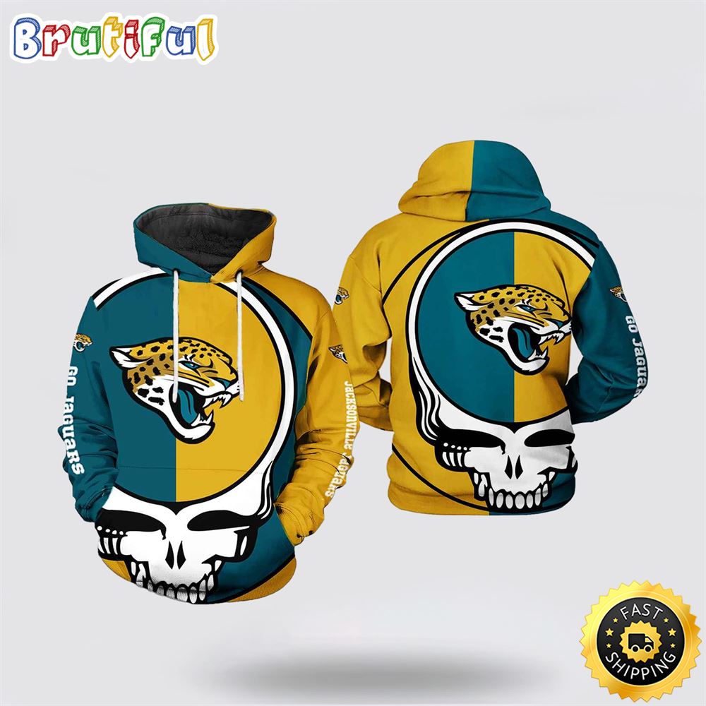 NFL Jacksonville Jaguars 3D Hoodie Printed Grateful Dead Show Team Pride