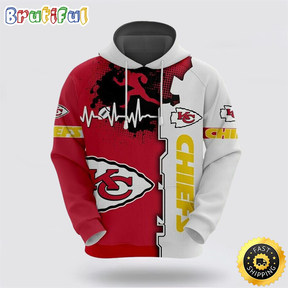 NFL Kansas City Chiefs 3D Hoodie All Over Print Shirts Elevate Your Game Day Look