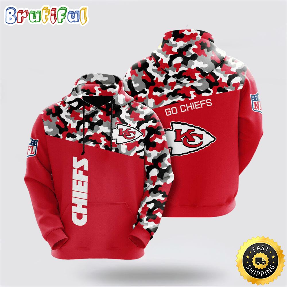 NFL Kansas City Chiefs 3D Hoodie All Over Print Shirts Get Ready For Game Day