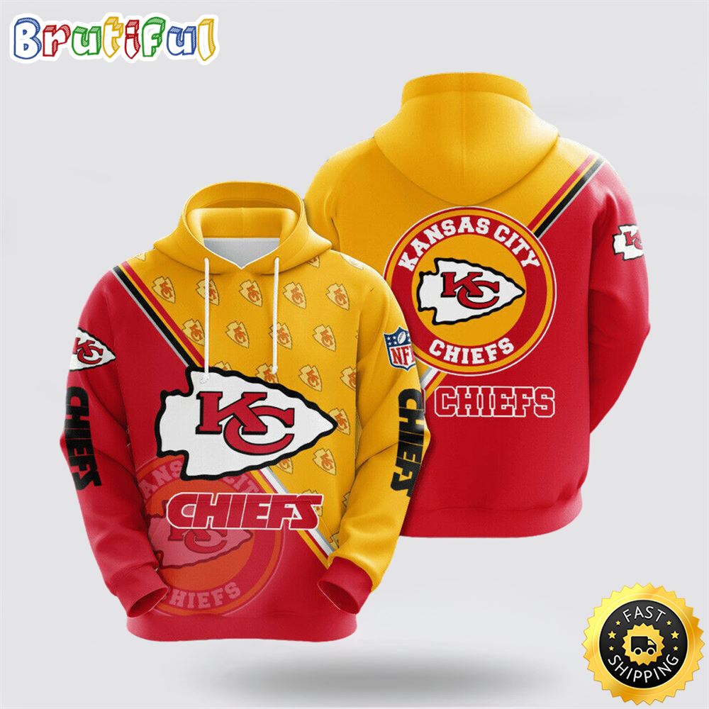 NFL Kansas City Chiefs 3D Hoodie All Over Print Shirts Perfect Fan Gear For Football Season