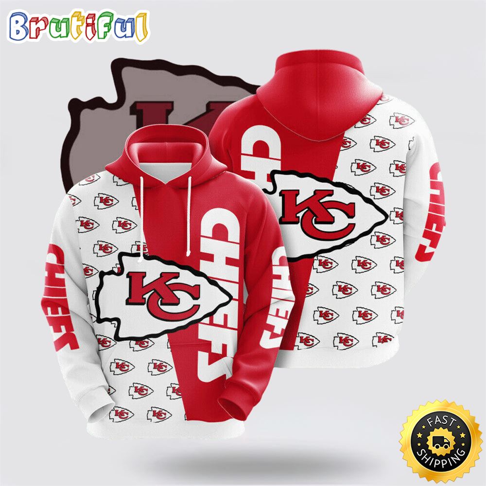 NFL Kansas City Chiefs 3D Hoodie All Over Print Shirts Show Your Team Spirit