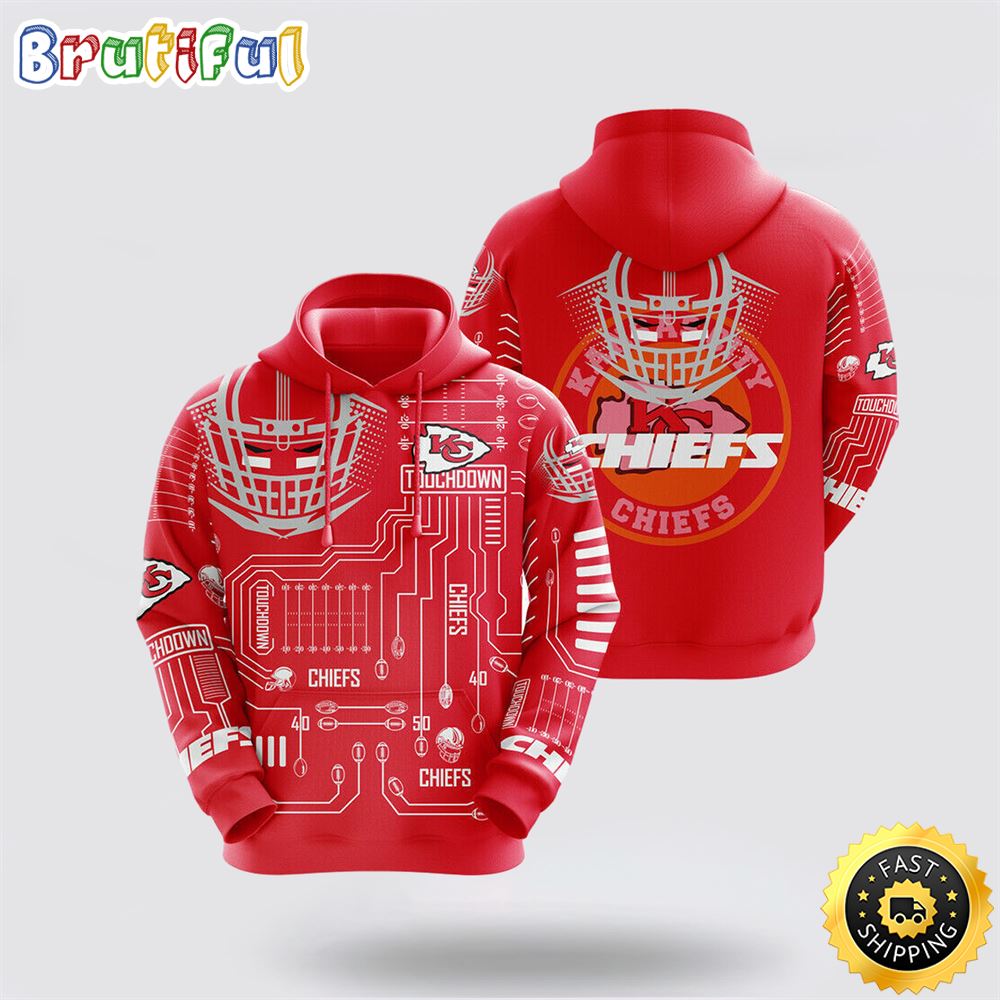 NFL Kansas City Chiefs 3D Hoodie All Over Print Shirts Stay Cozy And Stylish