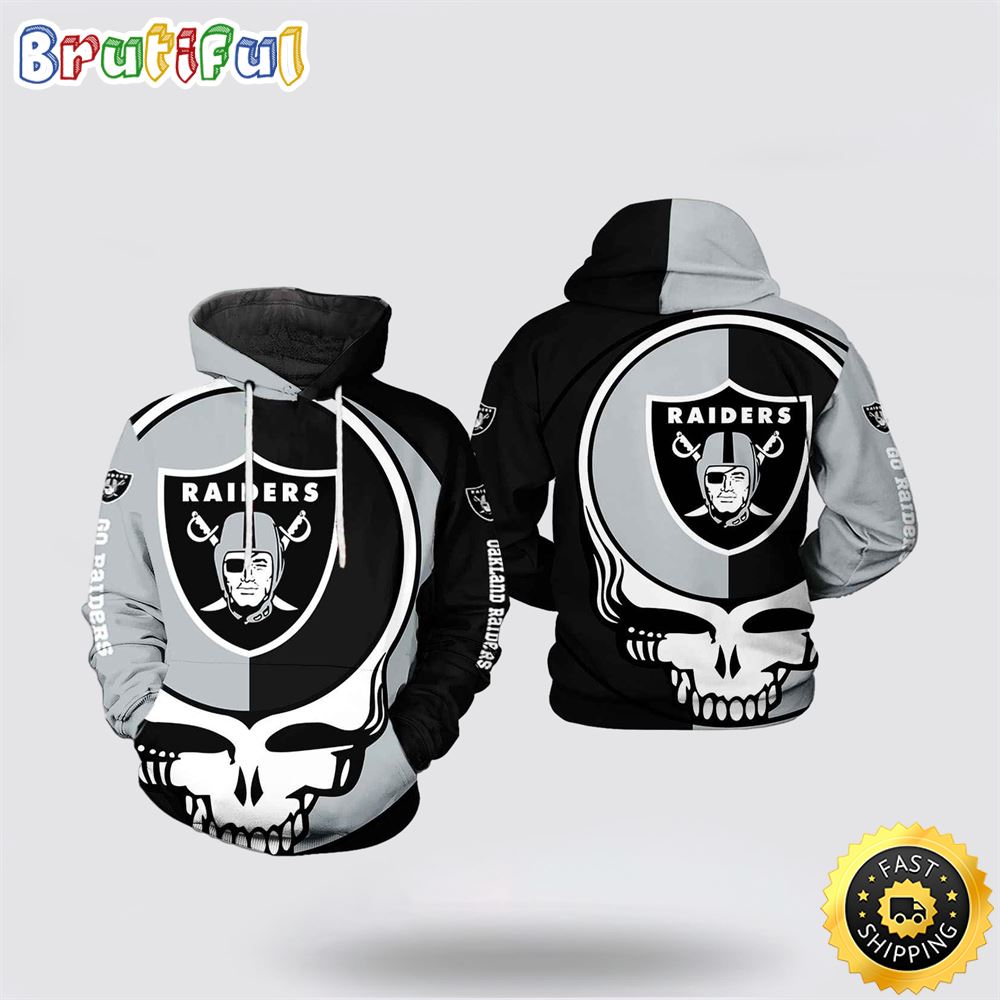 NFL Las Vegas Raiders 3D Hoodie Printed Grateful Dead Show Team Pride