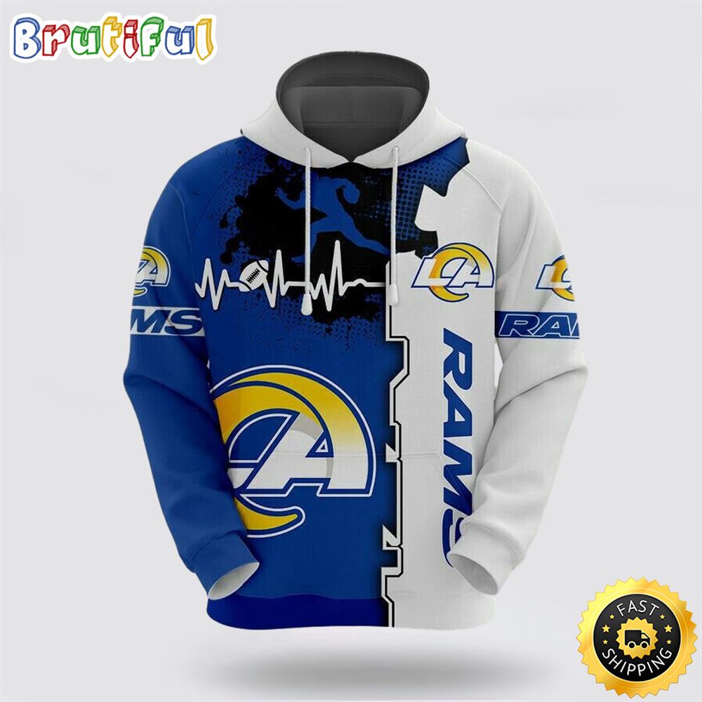 NFL Los Angeles Rams 3D Hoodie All Over Print Shirts Celebrate Your Team In Style