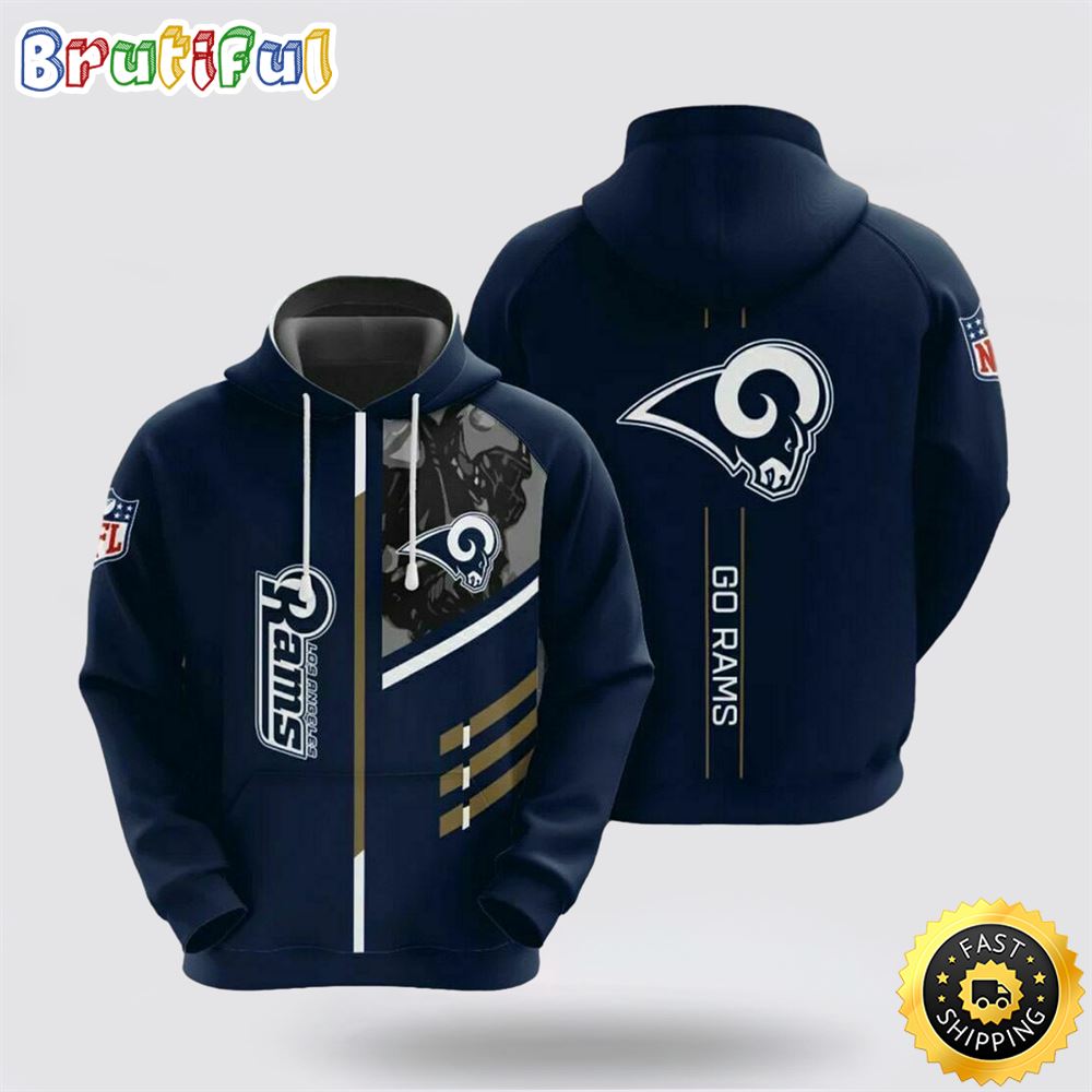 NFL Los Angeles Rams 3D Hoodie All Over Print Shirts Show Your Team Spirit