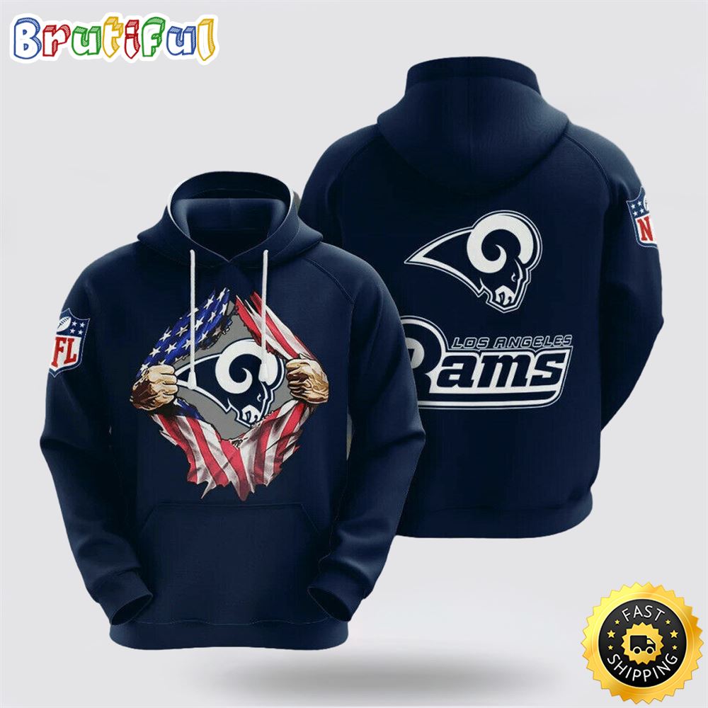 NFL Los Angeles Rams 3D Hoodie All Over Print Shirts Stay Cozy And Stylish