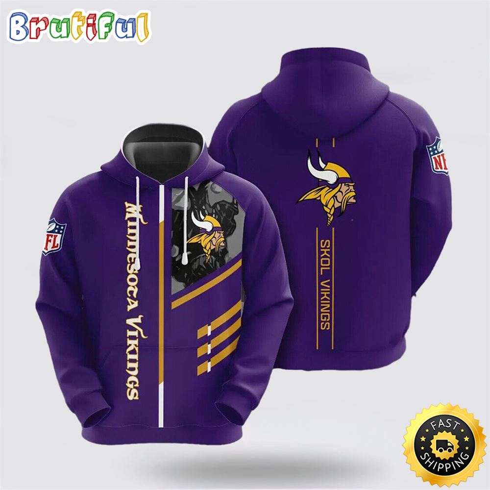 NFL Minnesota Vikings 3D Hoodie All Over Print Shirts Get Ready For Game Day