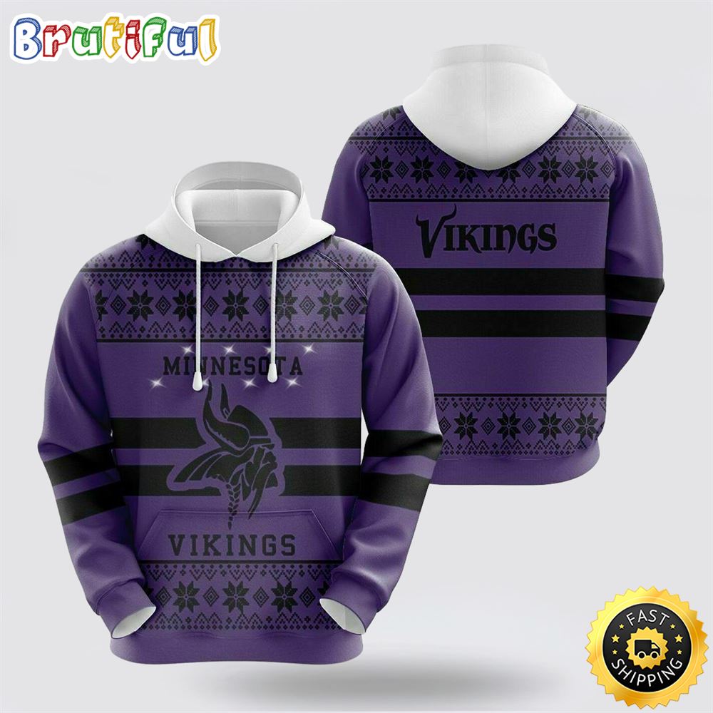 NFL Minnesota Vikings 3D Hoodie All Over Print Shirts Stay Cozy And Stylish