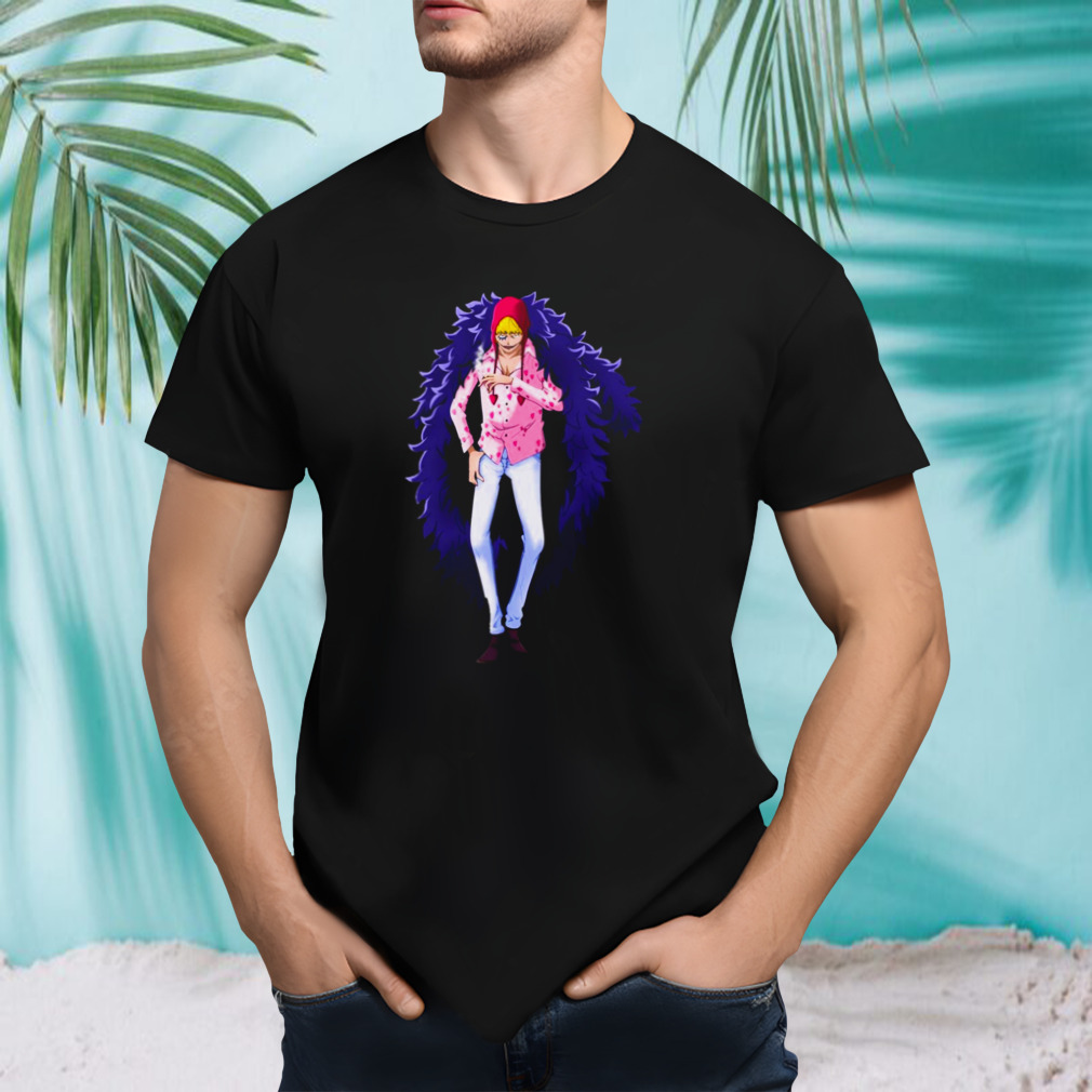 One Piece Purple Design Corazon shirt