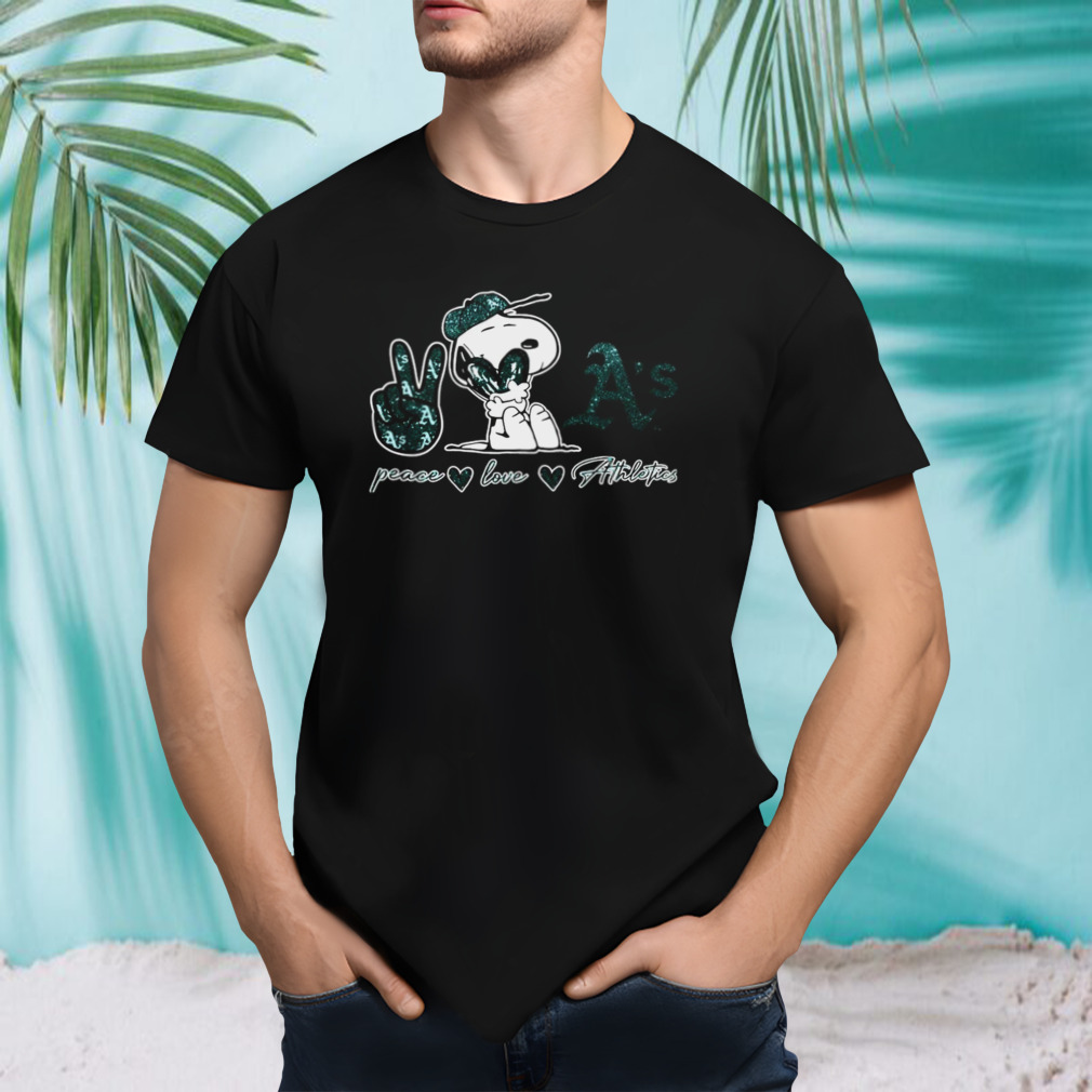Peace Love Athletics Snoopy shirt