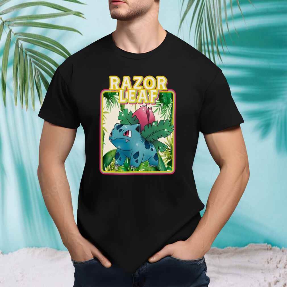 Pokemon Anime Razor Leaf Art shirt