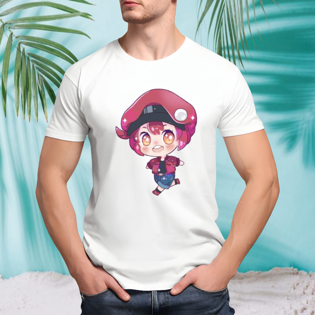 Red Blood Cell Anime Chibi Cells At Work shirt