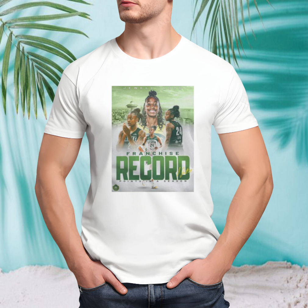 Seattle Storm #24 Jewell B Loyd Franchise Record Points In A Season T-shirt