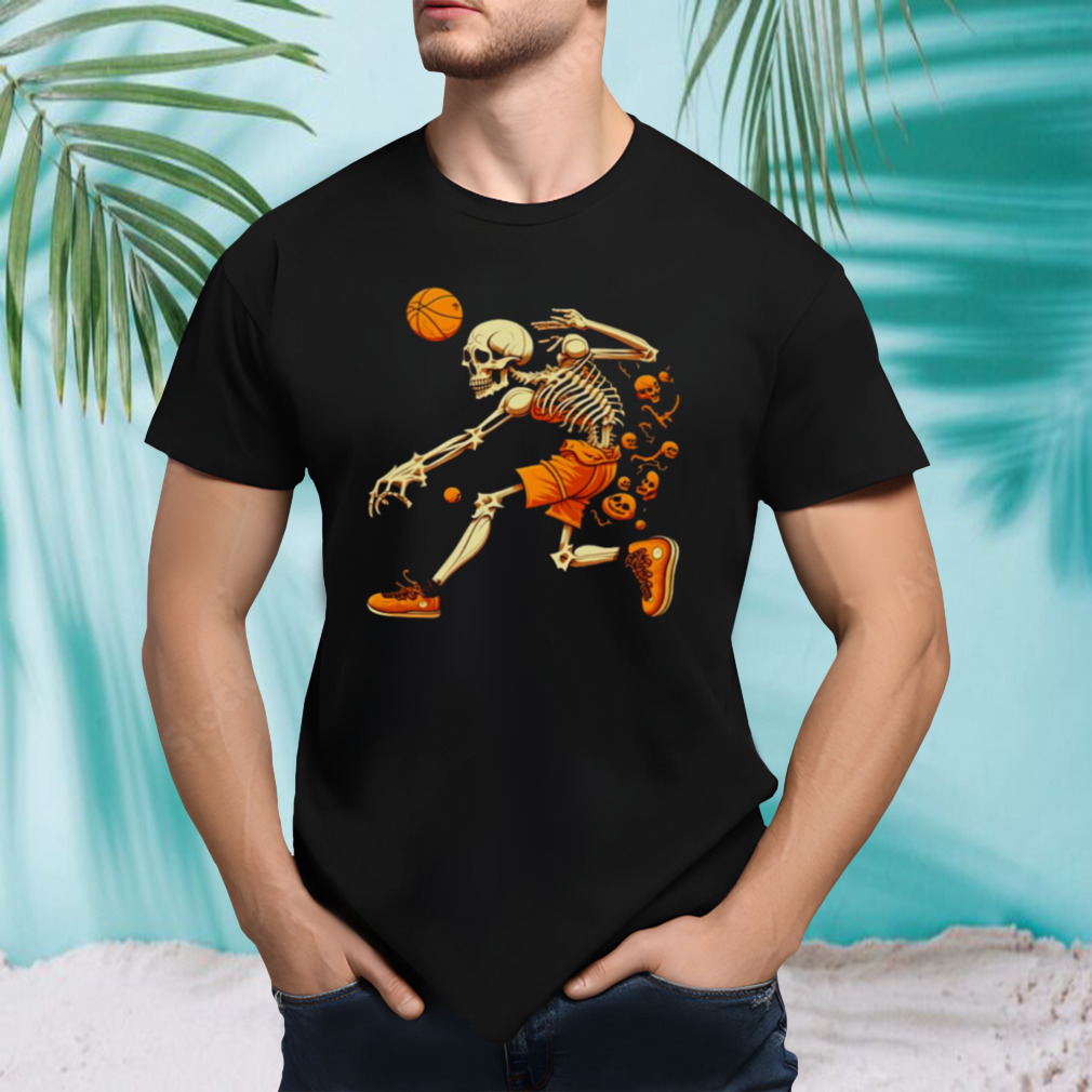 Skeleton Playing Basketball shirt