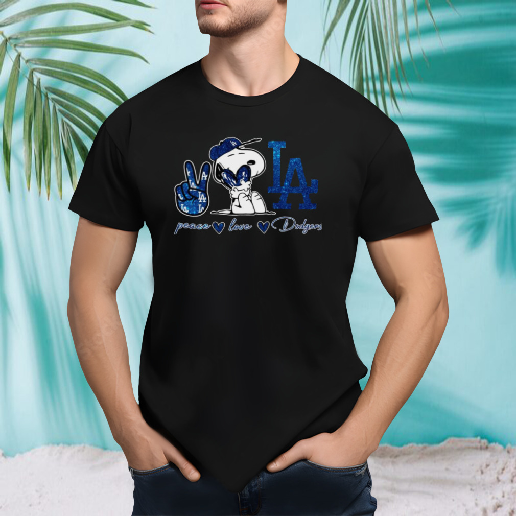 Snoopy Los Angeles Dodgers Peace Love Dodgers shirt